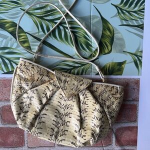 Lyrella vintage Tan and Brown Clutch